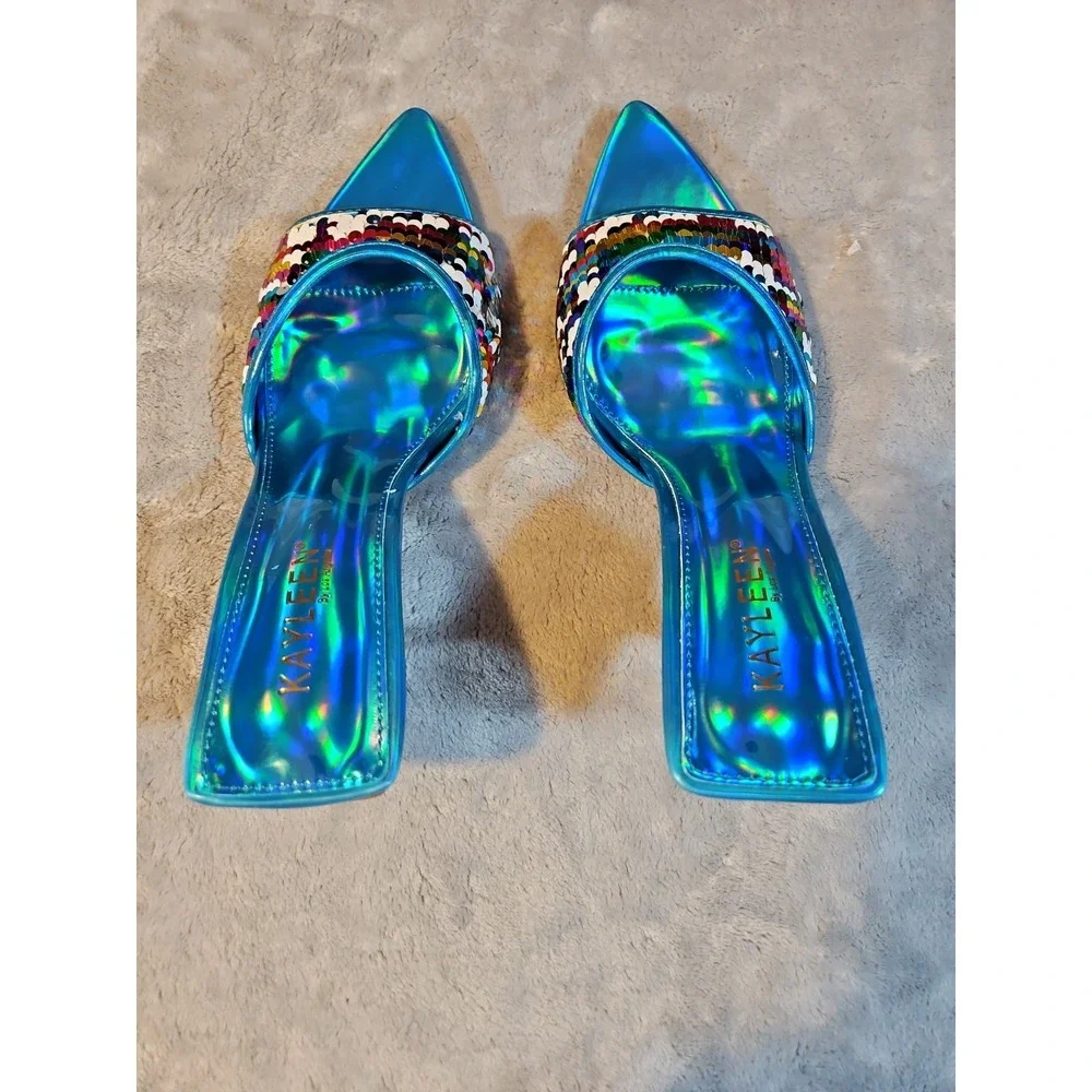 kayleen by los angeles heels Size 7.5 Blue